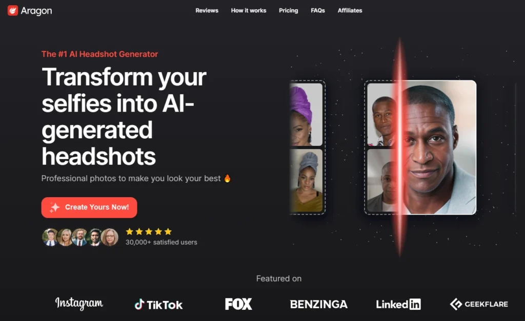 AI-generated professional headshot created by Aragon AI, demonstrating its high-quality output